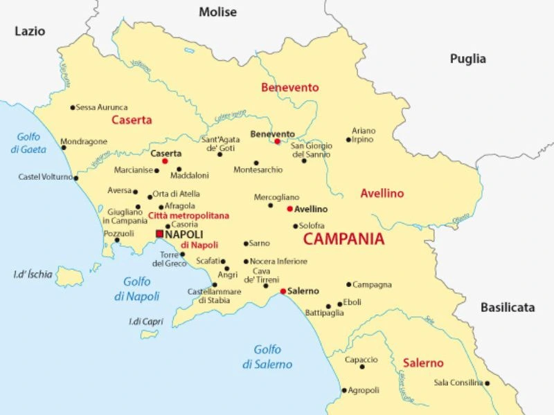 confini della campania