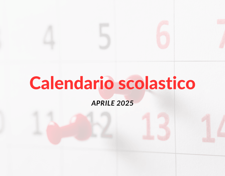 Calenario scolastico in Campania ad aprile 2025