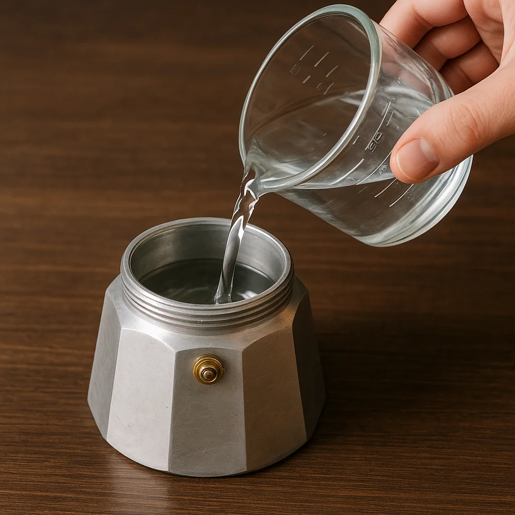 Riempi la caldaia con acqua fredda