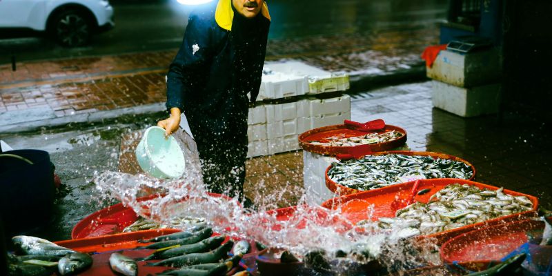 mercato del pesce a natale a napoli